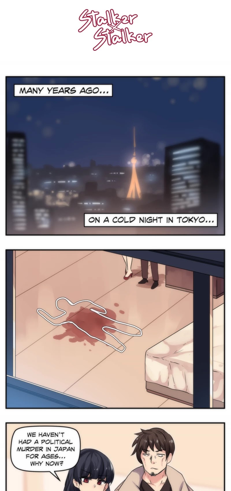 Stalker x Stalker Chapter 57 page 1 - Chapter 57: Cold Night in Tokyo