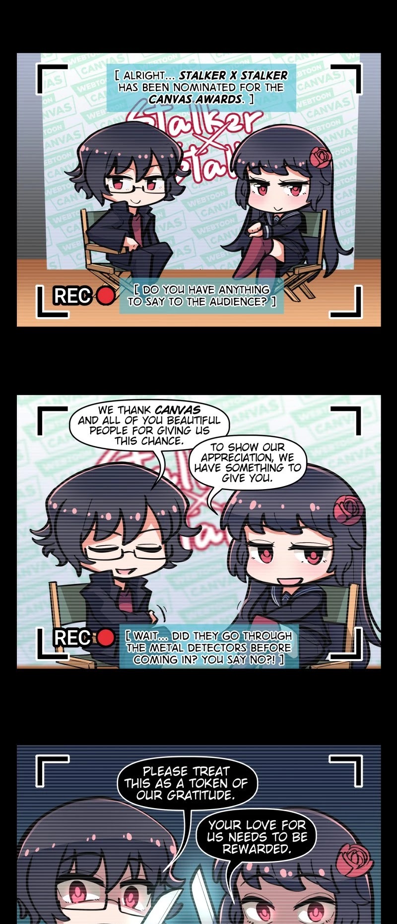 Stalker x Stalker Chapter 67.5 page 1 - Chapter 67.5: Special Message!
