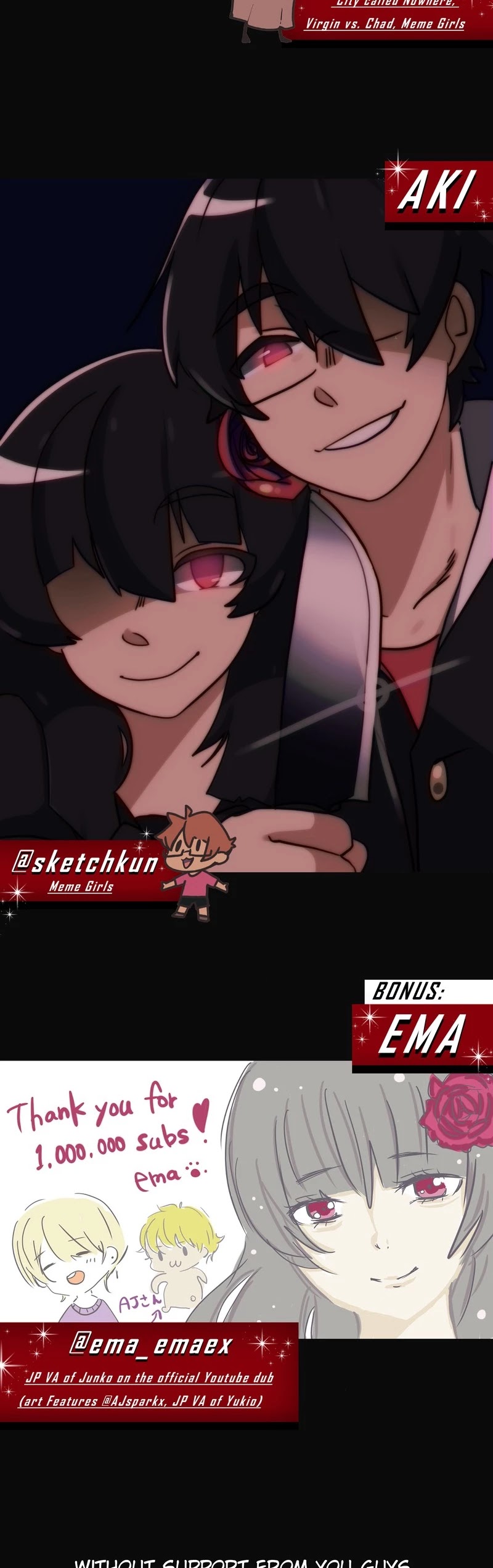 Stalker x Stalker Chapter 67.6 page 7 - Chapter 67.6: 1 MILLION SUBSCRIBERS & CANVAS AWARDS!