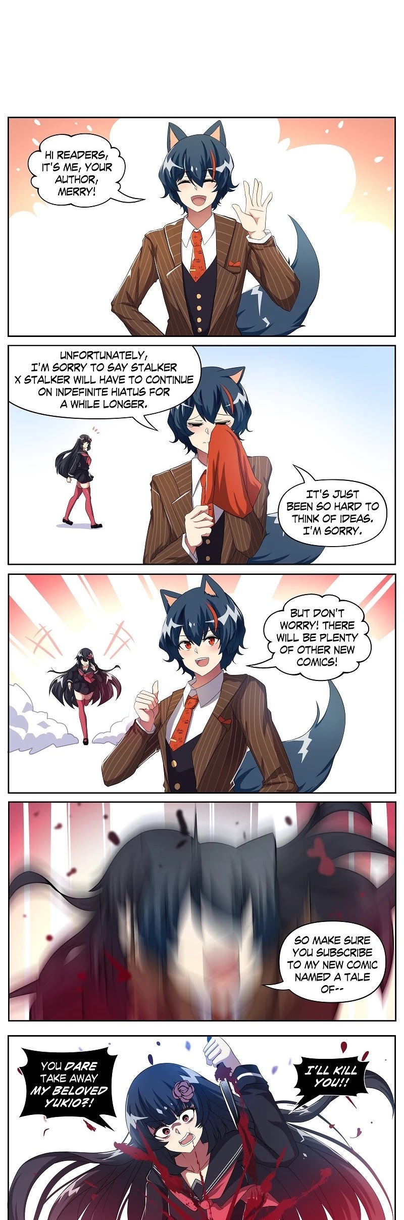 Stalker x Stalker Chapter 93.5 page 1 - Chapter 93.5: ANNOUNCEMENT