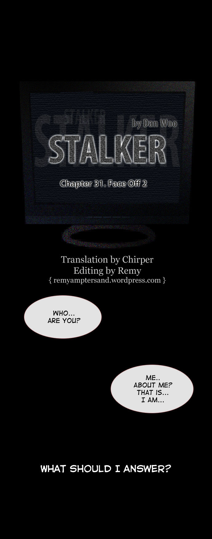 Stalker Chapter 31 page 1 - Chapter 31 : Face Off (2)