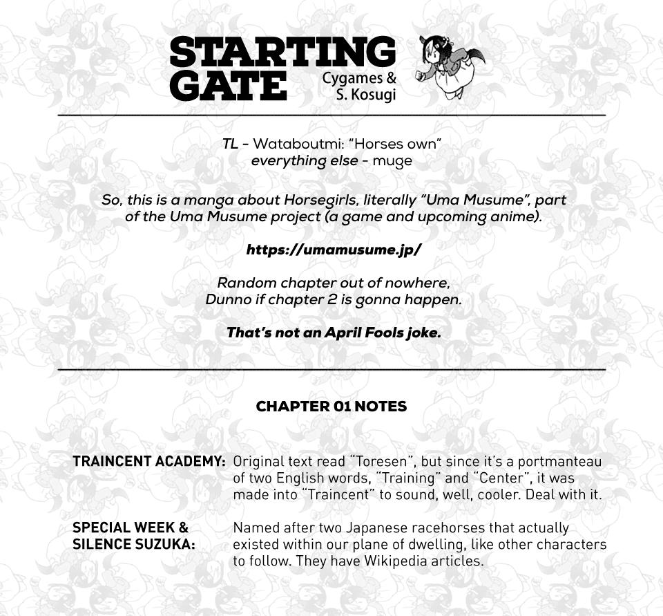 Starting Gate -Horsegirl Pretty Derby- Chapter 1 page 33 - Chapter 1: Special Today!