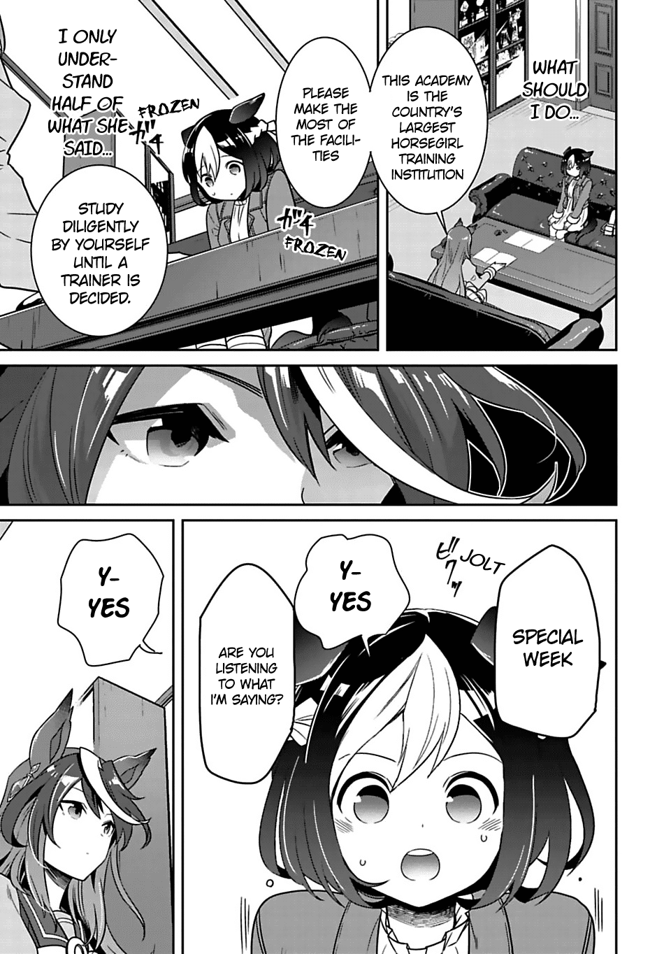 Starting Gate -Horsegirl Pretty Derby- Chapter 2 page 13 - Chapter 2: Special Today! #02
