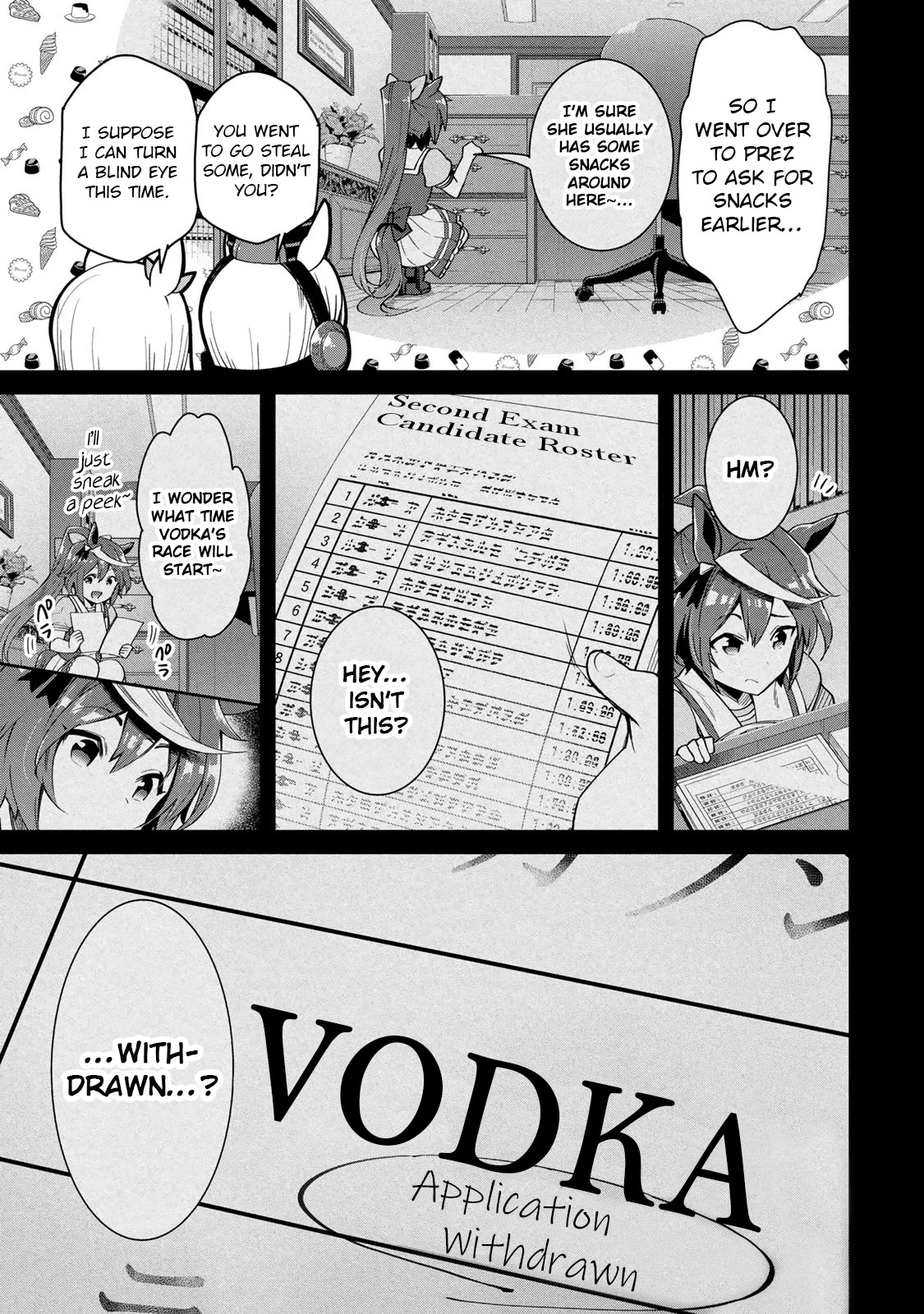 Starting Gate -Horsegirl Pretty Derby- Chapter 24 page 25 - Chapter 24: Vodka and Scarlet #3