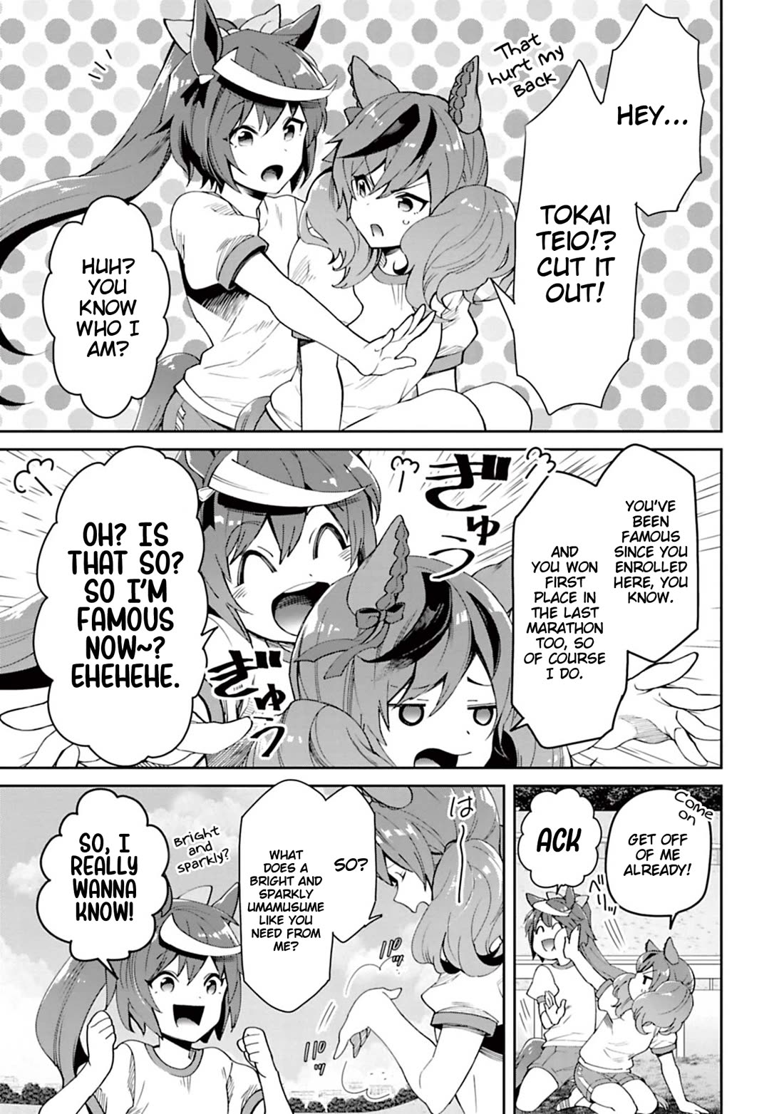 Starting Gate -Horsegirl Pretty Derby- Chapter 33 page 3 - Chapter 33: Tokai Teio #2