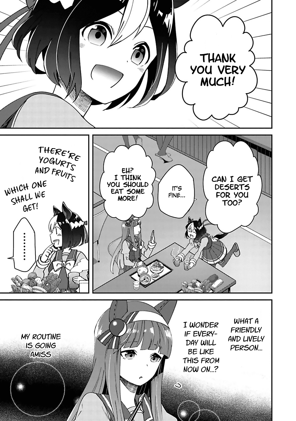 Starting Gate -Horsegirl Pretty Derby- Chapter 4 page 5 - Chapter 4: Distance Between the Two #01