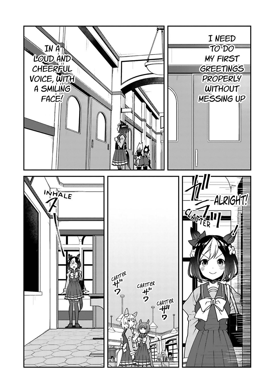 Starting Gate -Horsegirl Pretty Derby- Chapter 4 page 9 - Chapter 4: Distance Between the Two #01