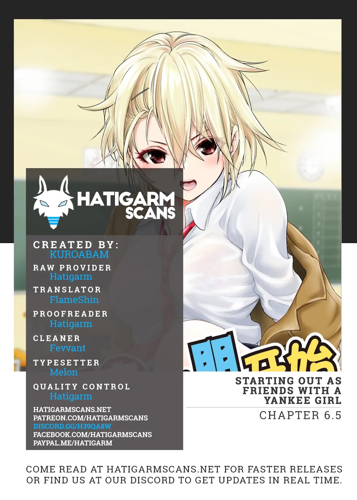 Starting Out As Friends With A Yankee Girl Chapter 6 page 1 - Chapter 6: Only boys think that girls never find out.