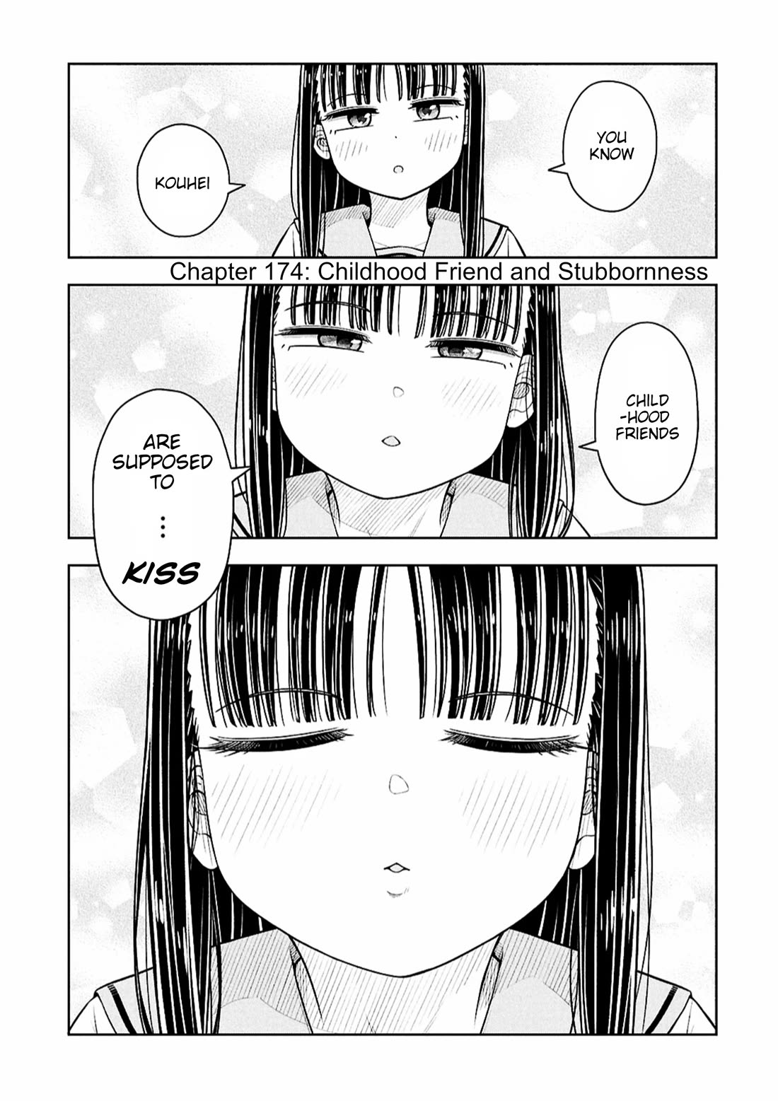 Starting Today She's My Childhood Friend Chapter 174 page 1 - Chapter 174: Childhood Friend and Stubbornness
