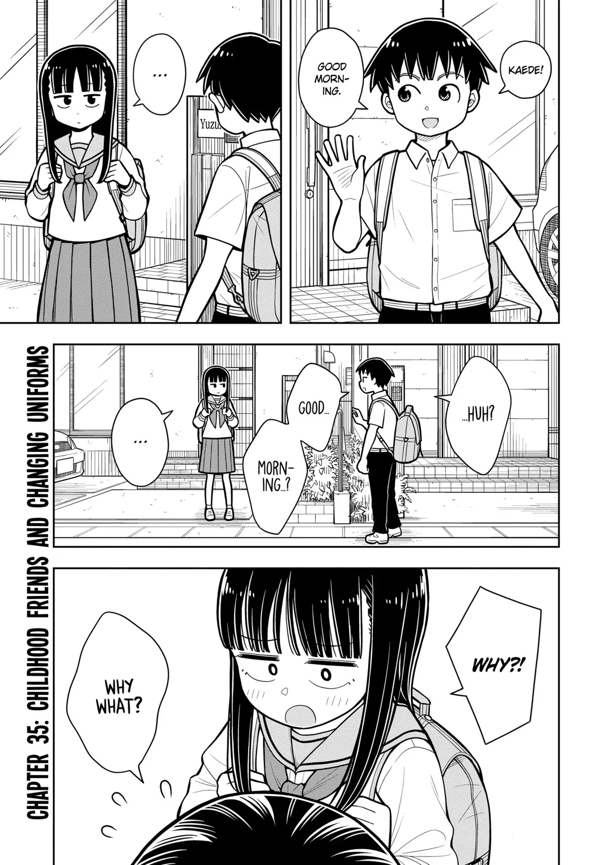 Starting Today She's My Childhood Friend Chapter 35 page 1 - Chapter 35: Childhood Friends and Changing Uniforms