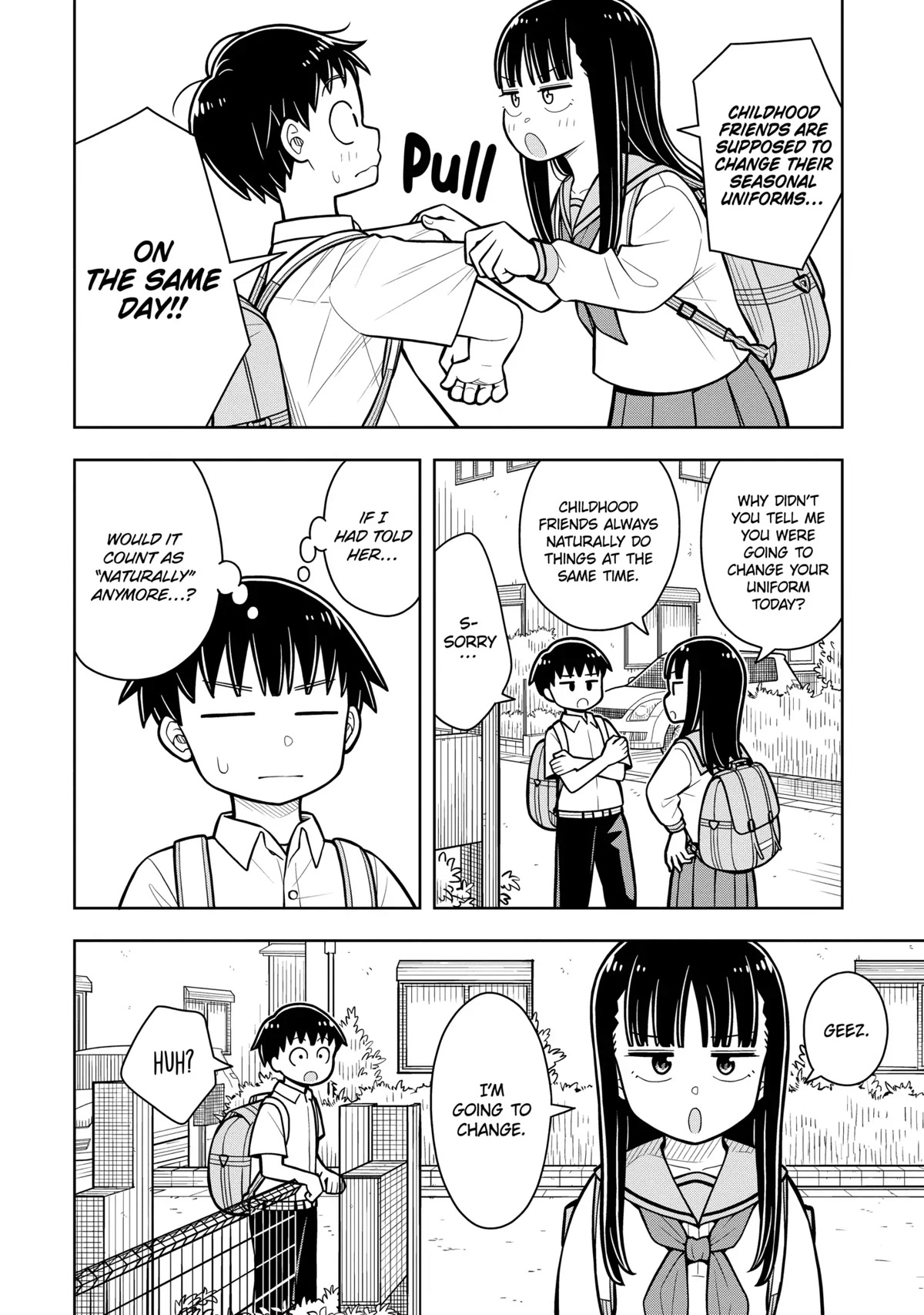 Starting Today She's My Childhood Friend Chapter 35 page 2 - Chapter 35: Childhood Friends and Changing Uniforms