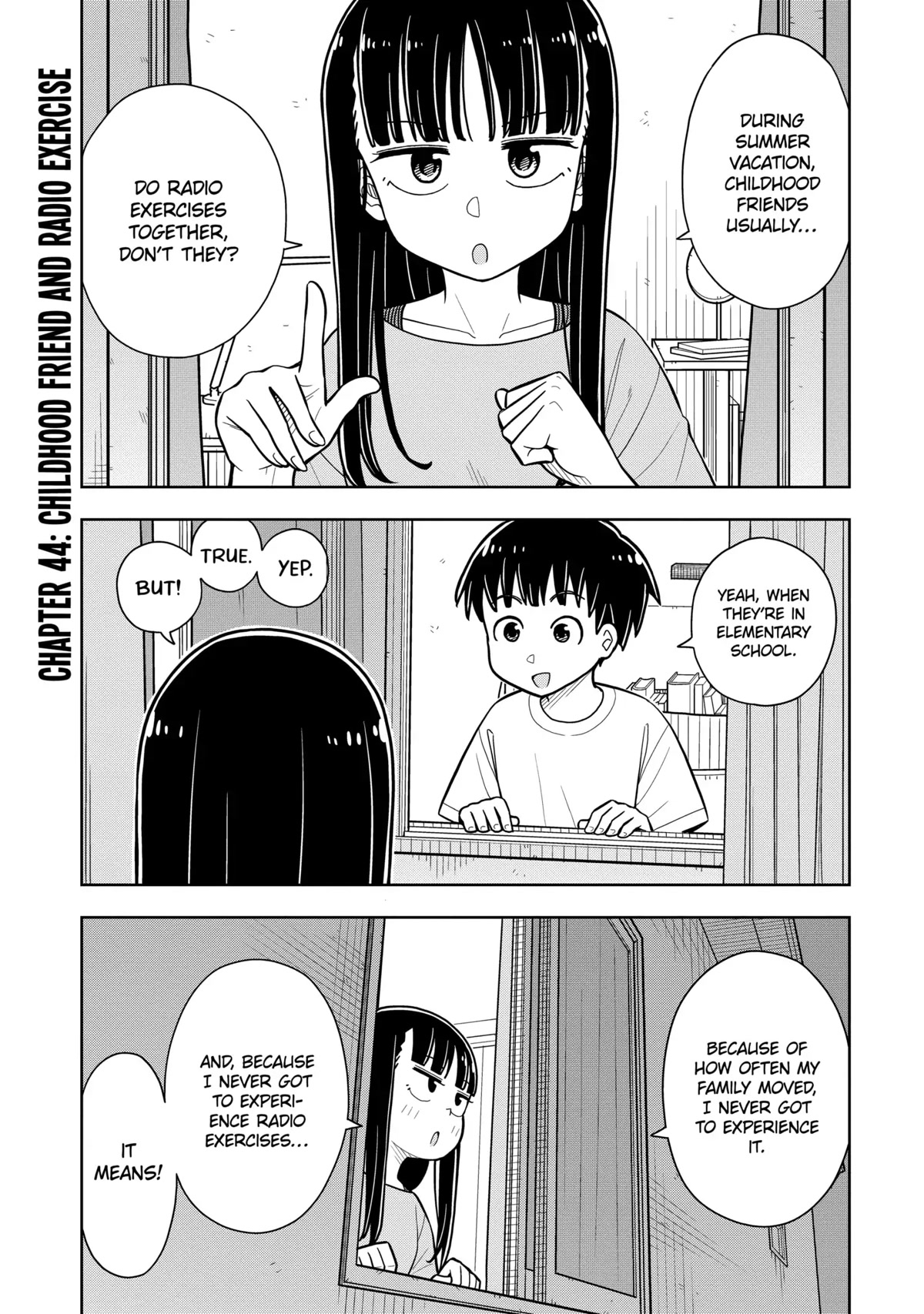 Starting Today She's My Childhood Friend Chapter 44 page 1 - Chapter 44: Childhood Friend and Radio Exercise