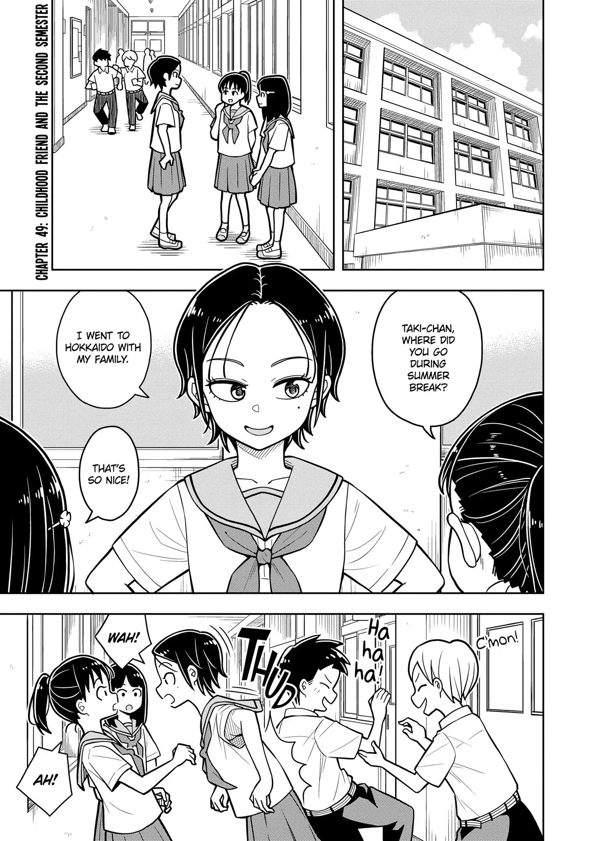 Starting Today She's My Childhood Friend Chapter 49 page 1 - Chapter 49: Childhood Friends and the Second Semester