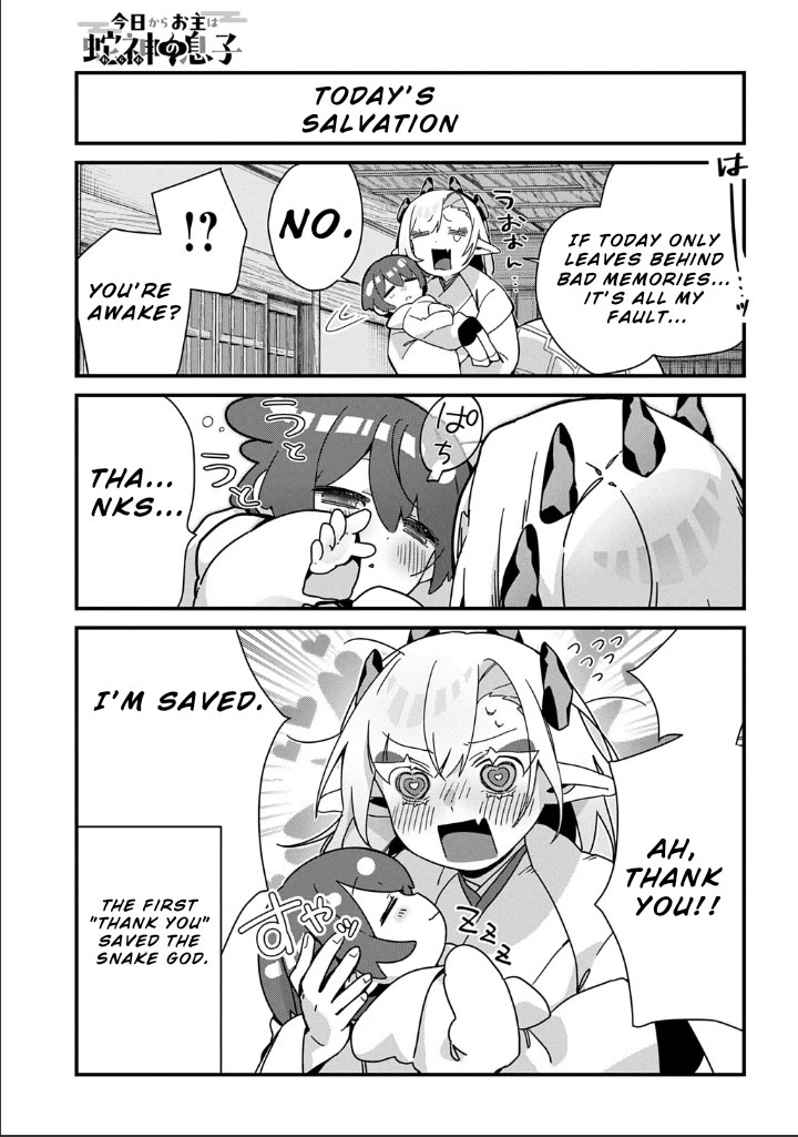 Starting Today, You are the Snake Goddess' Son Chapter 12 page 8 - Chapter 12: Something Something Until We Get Home!!