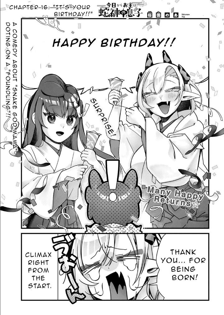 Starting Today, You are the Snake Goddess' Son Chapter 16 page 3 - Chapter 16: It's Birthday Time!!