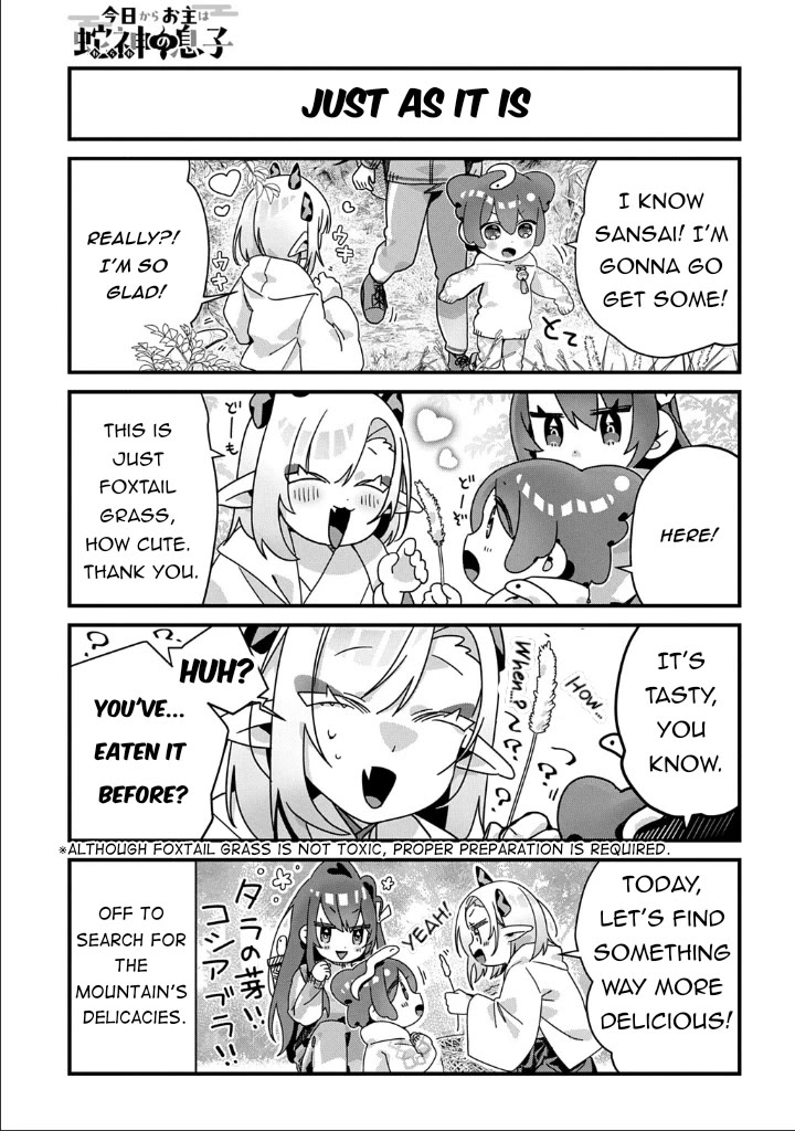 Starting Today, You are the Snake Goddess' Son Chapter 20 page 4 - Chapter 20: Time to Pick Mountain Vegetables!!