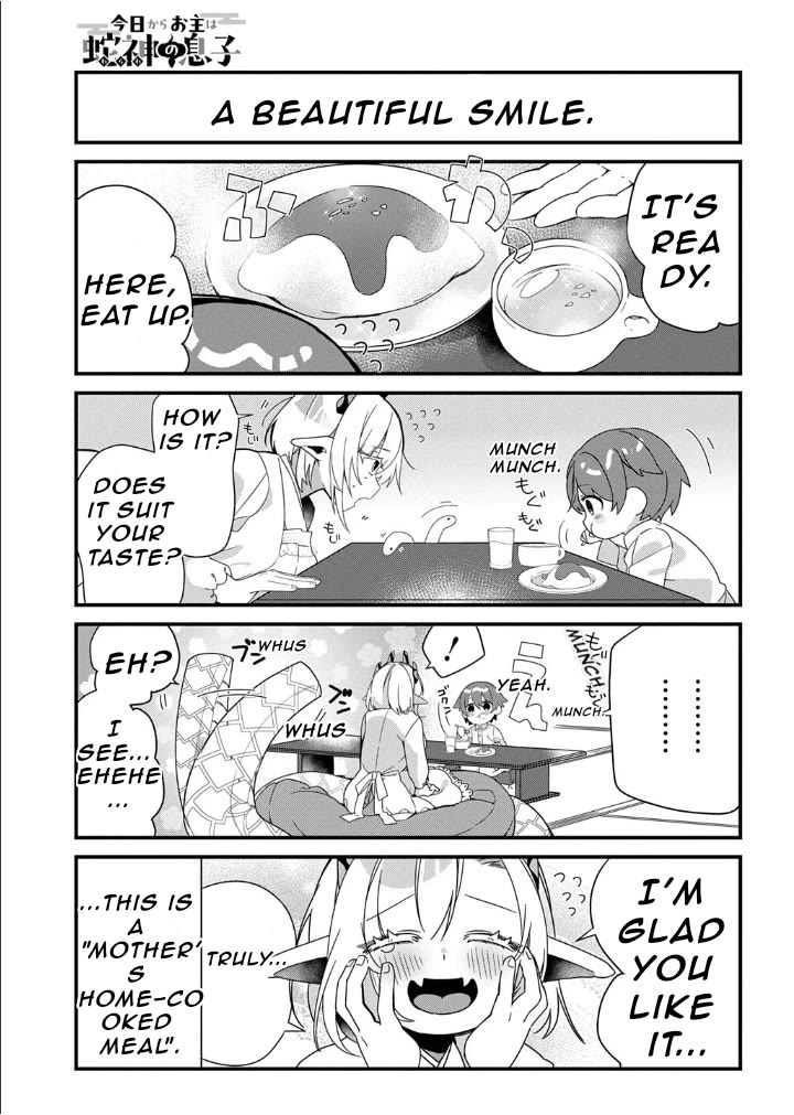 Starting Today, You are the Snake Goddess' Son Chapter 3 page 6 - Chapter 3: Time to Eat!!