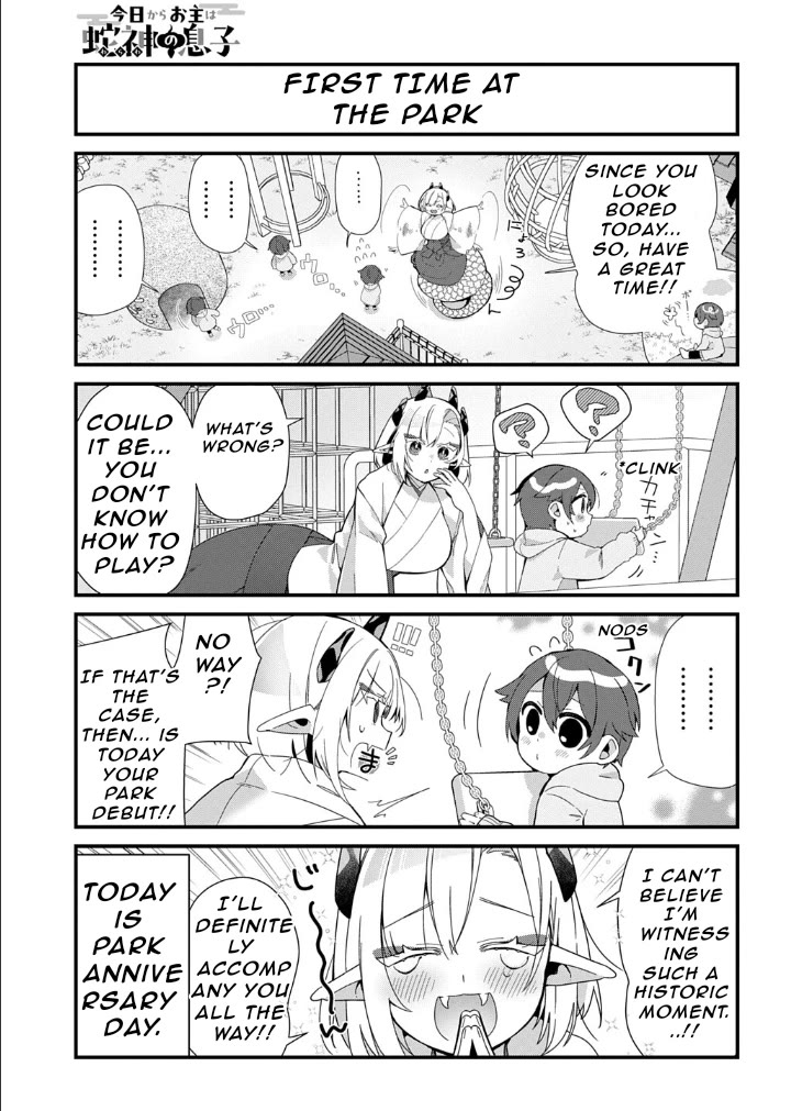 Starting Today, You are the Snake Goddess' Son Chapter 5 page 4 - Chapter 5: To the Park!!