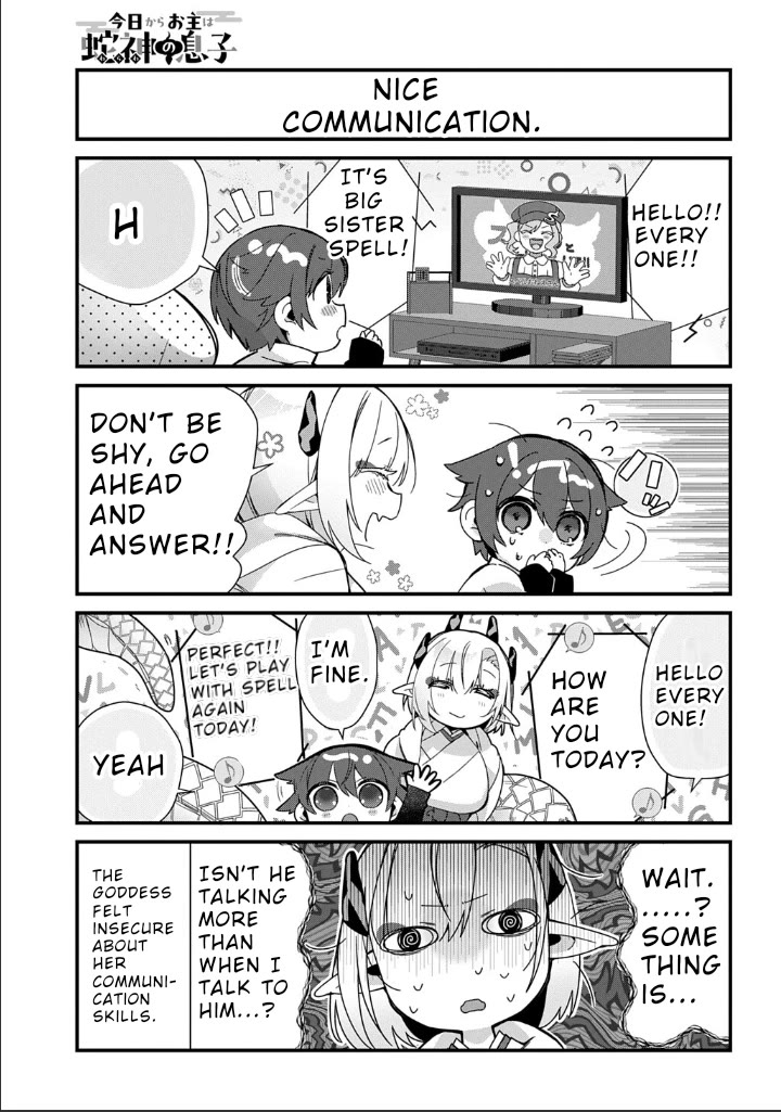 Starting Today, You are the Snake Goddess' Son Chapter 7 page 5 - Chapter 7: TV Rivals!!