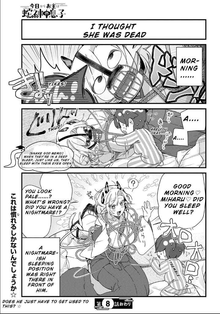 Starting Today, You are the Snake Goddess' Son Chapter 8 page 8 - Chapter 8: Bedtime Story!!