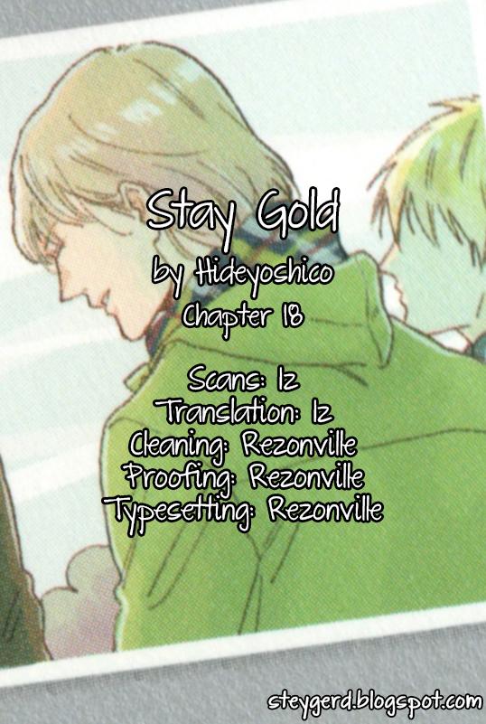 Stay Gold (Hideyoshico) Chapter 18 page 1 - Chapter 18