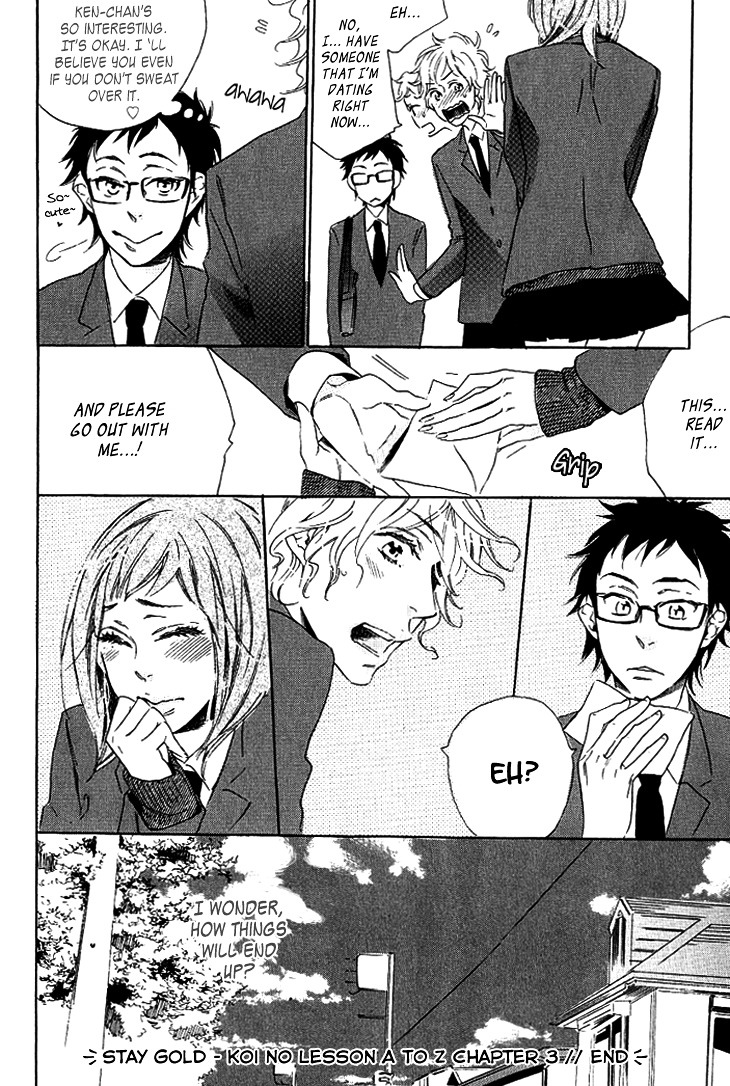 Stay Gold - Koi no Lesson A to Z Chapter 3 page 29 - Chapter 3 : Black Black Drop
