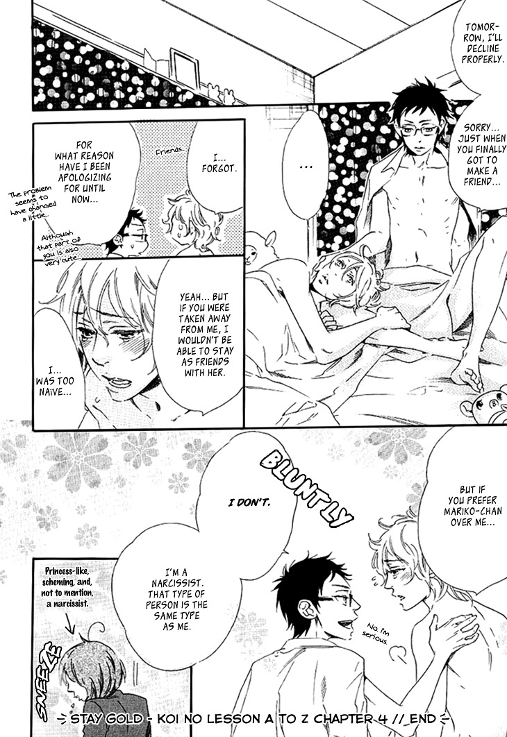 Stay Gold - Koi no Lesson A to Z Chapter 4 page 39 - Chapter 4 : Colorful Triangle
