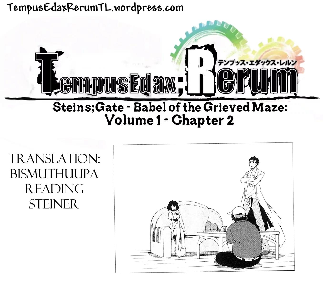 Steins;Gate - Aishin Meizu no Babel Chapter 2 page 33 - Chapter 2: August 15th 2010 - 2