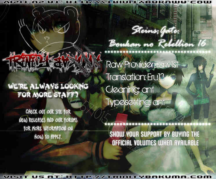 Steins;Gate - Boukan no Rebellion Chapter 16 page 28 - Chapter 16: Misserfolg (Failure)