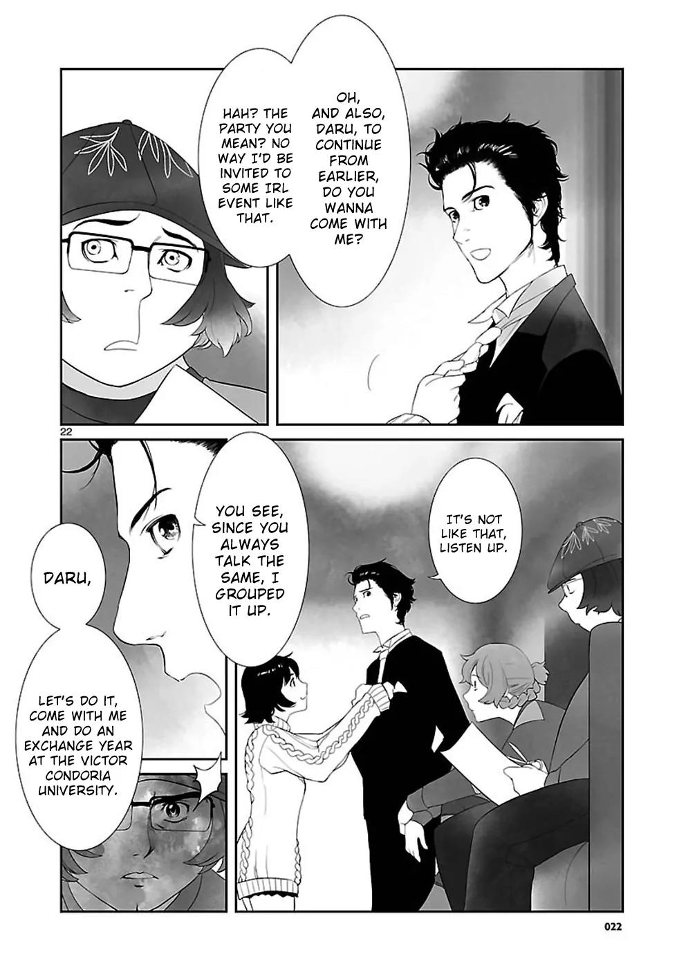 Steins;Gate - Heiji Kyokusen no Epigraph Chapter 4 page 22 - Chapter 4: Valley of Hinnom - 1