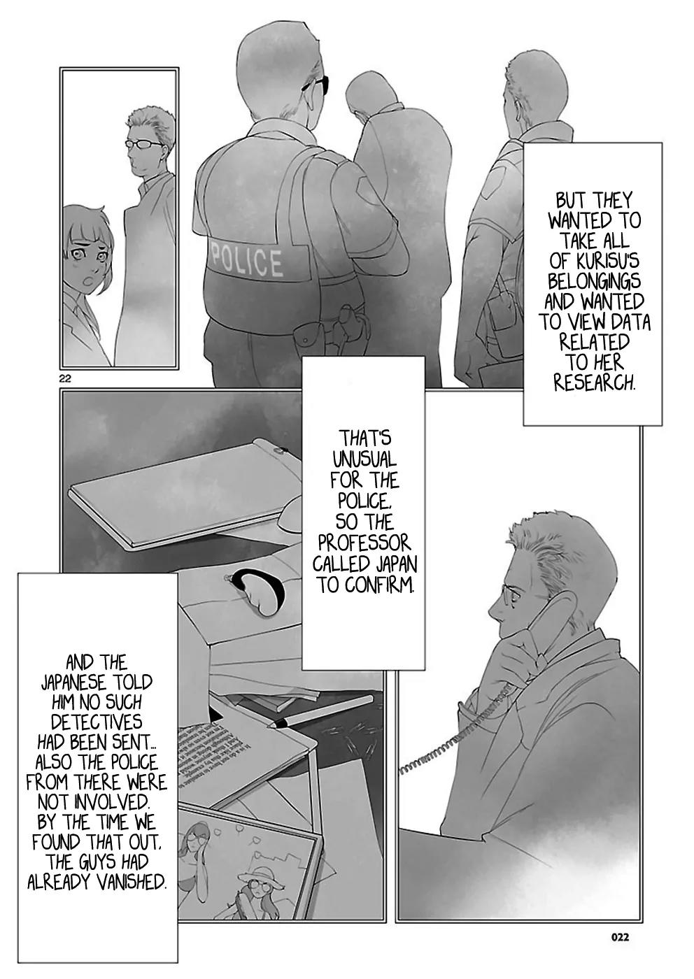 Steins;Gate - Heiji Kyokusen no Epigraph Chapter 5 page 22 - Chapter 5: Valley of Hinnom - 2