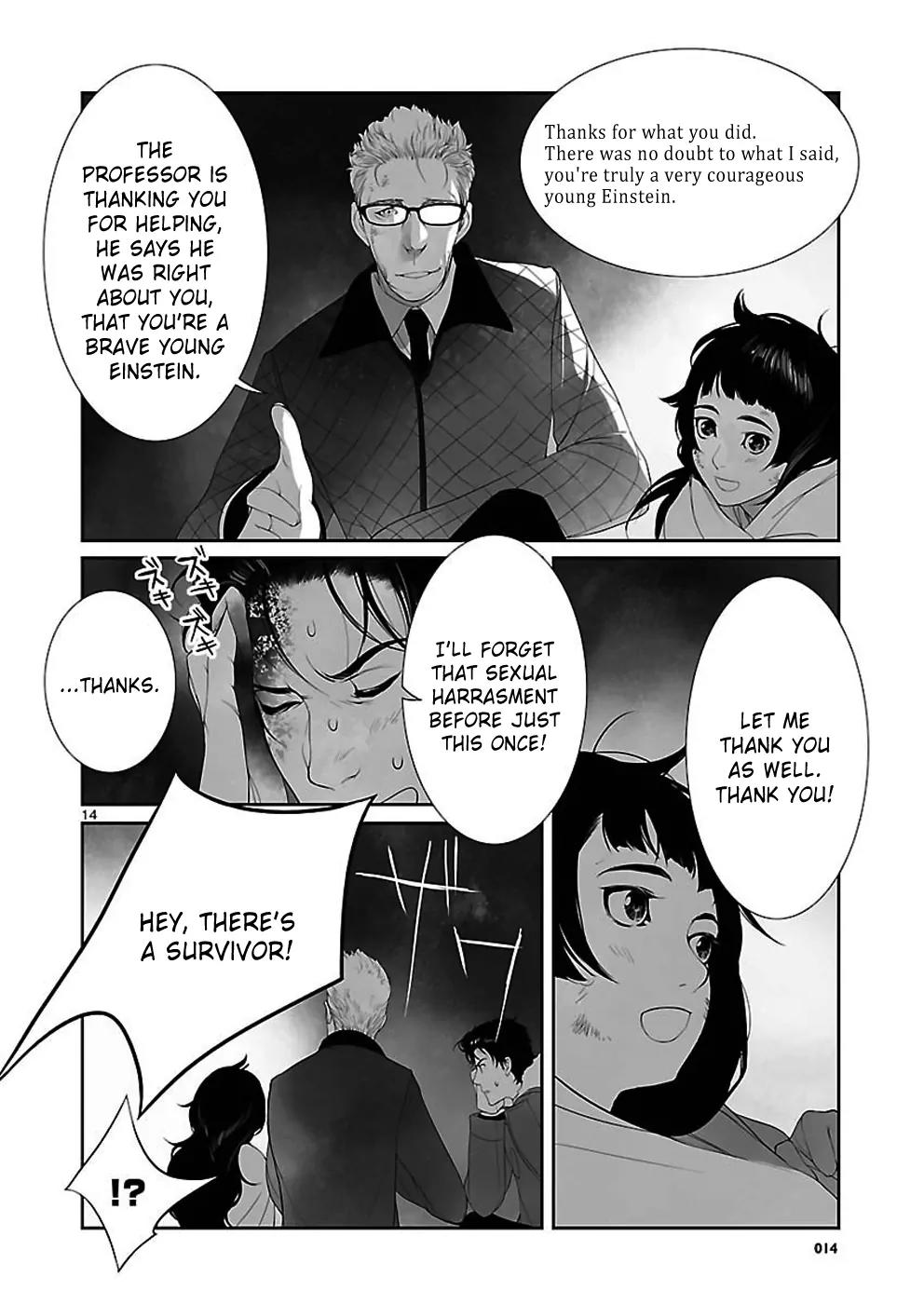 Steins;Gate - Heiji Kyokusen no Epigraph Chapter 7 page 14 - Chapter 7: Valley of Hinnom - 4 [End]