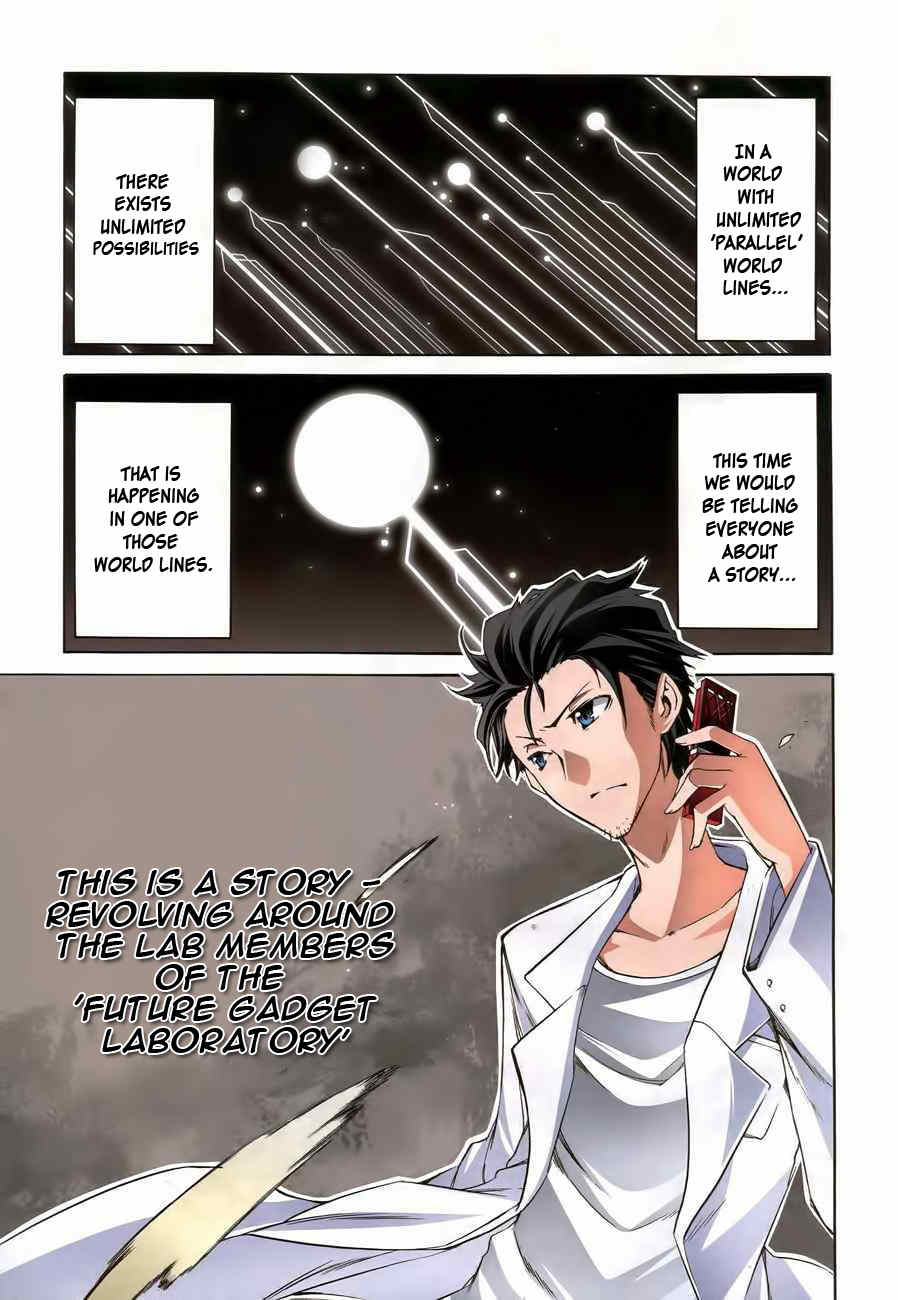 Steins;Gate - Hiyoku Renri no Sweets Honey Chapter 1.1 page 2 - Vol.1 Chapter 1
