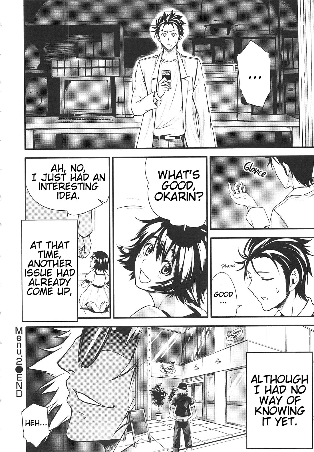 Steins;Gate - Hiyoku Renri + Nyan² Crisis ☆ Chapter 2 page 24 - Chapter 2: Menu. 2