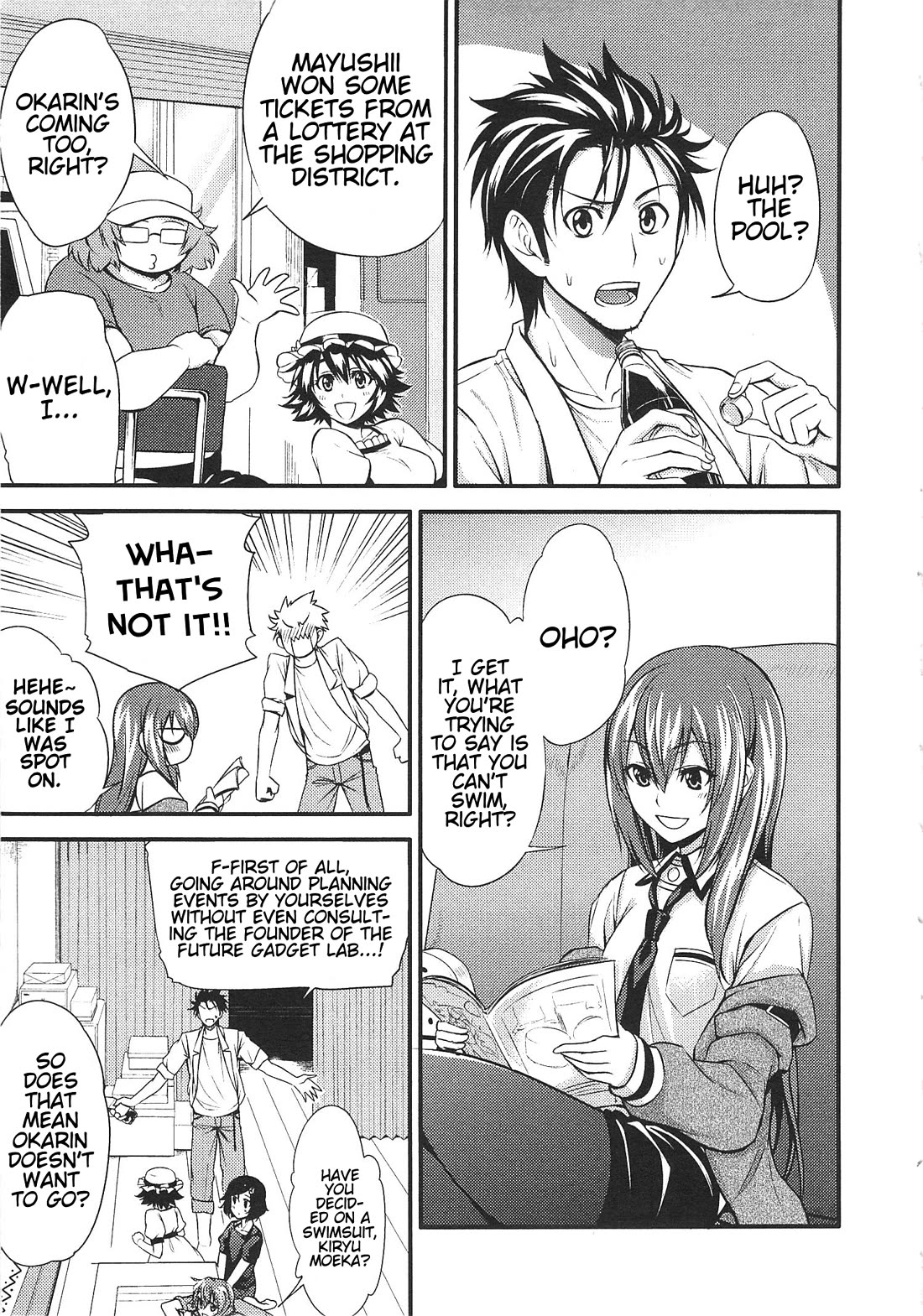 Steins;Gate - Hiyoku Renri + Nyan² Crisis ☆ Chapter 3 page 3 - Chapter 3: Menu. 3