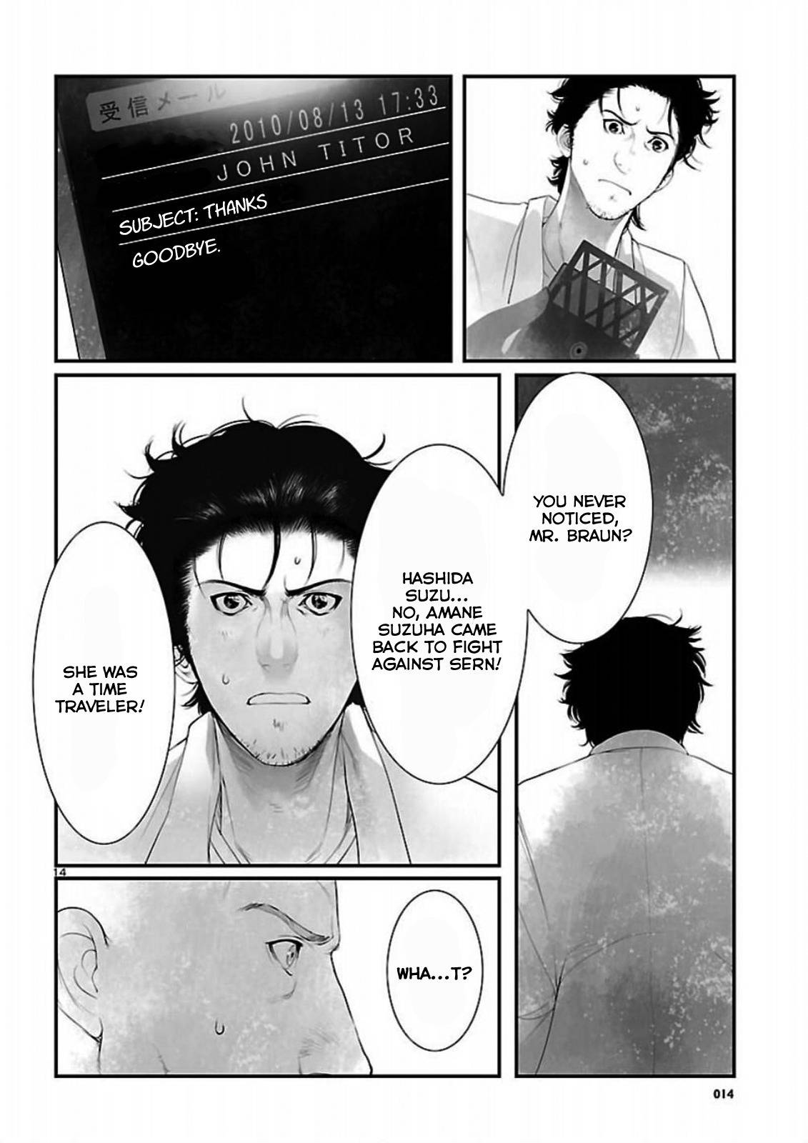 Steins;Gate - Onshuu no Brownian Motion Chapter 11 page 14 - Chapter 11