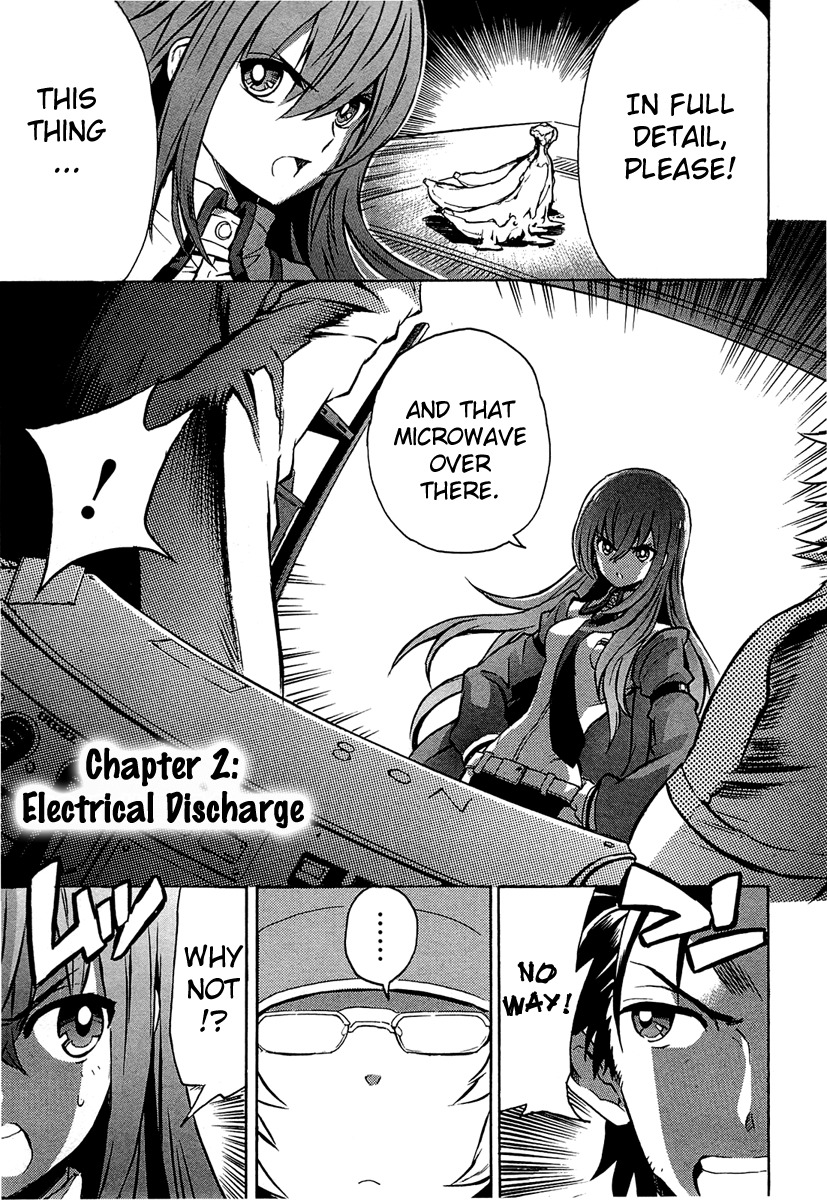 Steins;Gate - Shijou Saikyou no Slight Fever Chapter 2 page 1 - Chapter 2: Electrical Discharge