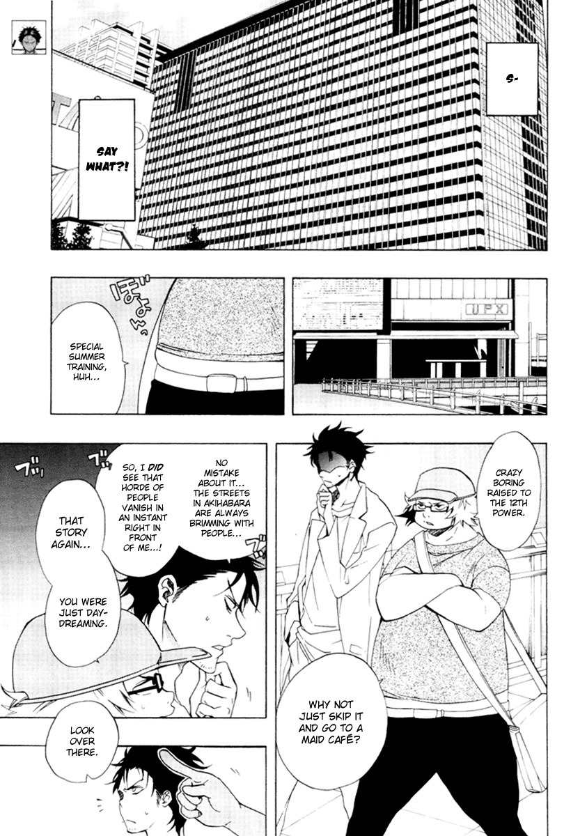 Steins;Gate Chapter 1 page 5 - Chapter 1: Paranoia of Leaping in Time
