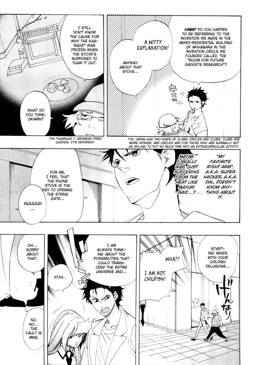 Steins;Gate Chapter 1 page 7 - Chapter 1: Paranoia of Leaping in Time