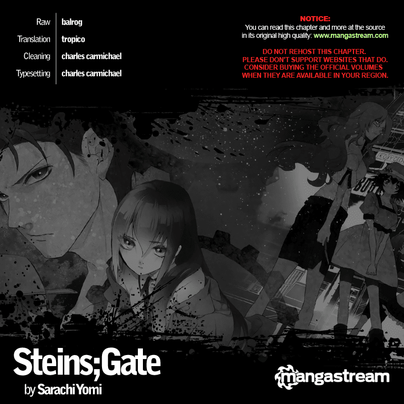 Steins;Gate Chapter 11 page 1 - Chapter 11: Metaphysical Necrosis