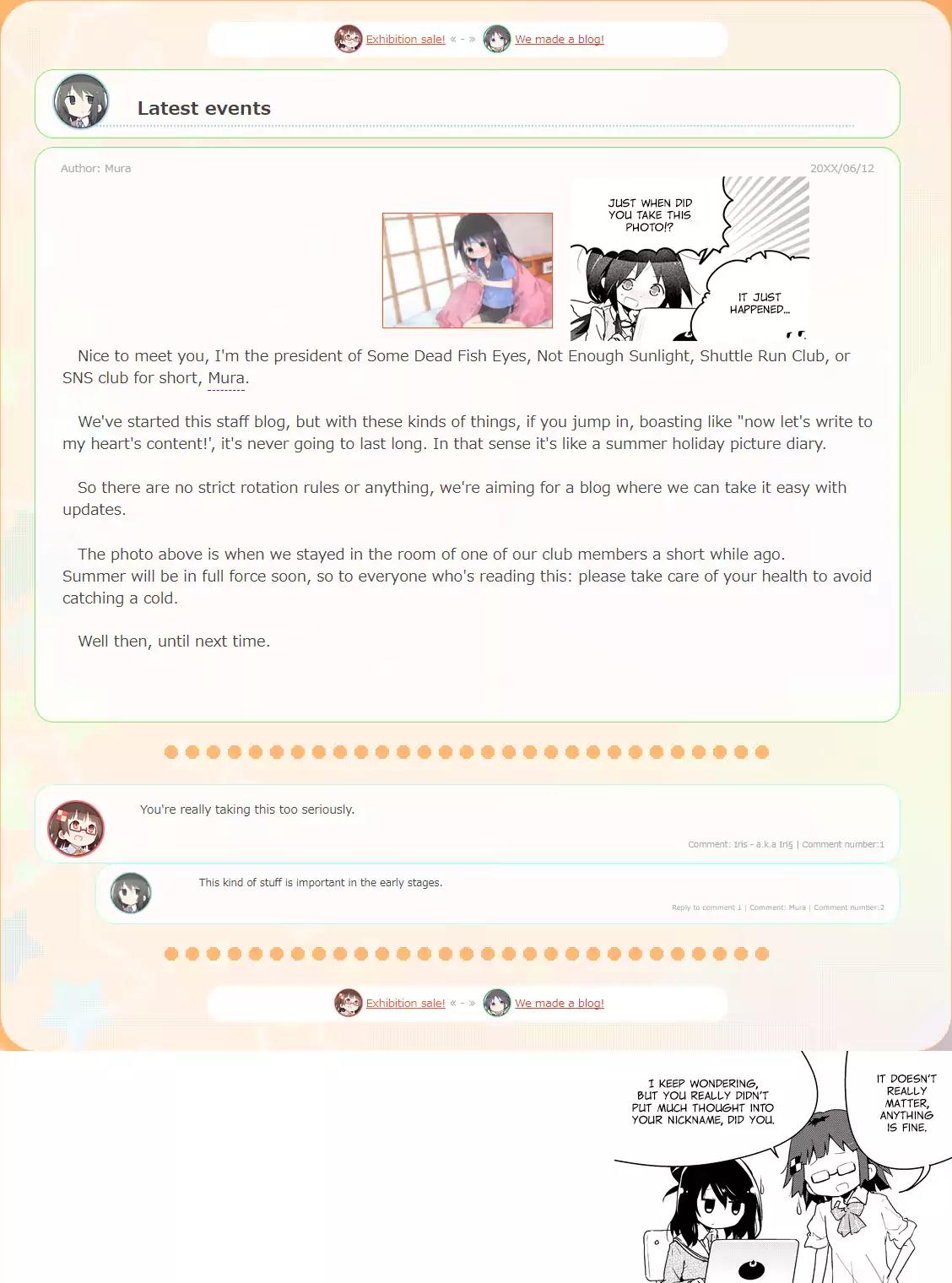 Stella no Mahou Chapter 13.6 page 2 - Chapter 13.6: Blog Extras