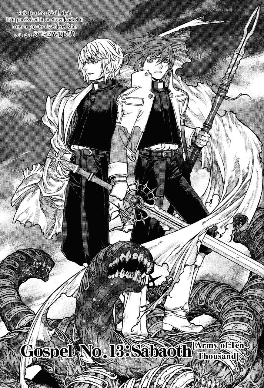 Stigmata Chapter 13.2 page 1 - Chapter 13 v2 : Gospel No. 13: Sabaoth [Army of Ten Thousand]