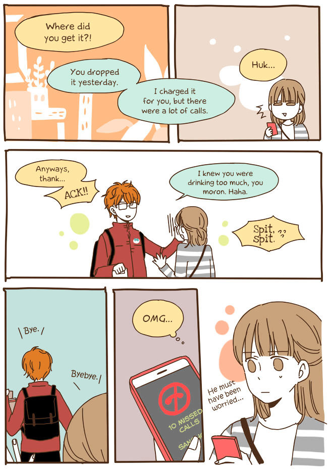 Story of Someone We Know Chapter 53 page 12 - Chapter 53 : Spring + Cherry Blossoms + Beer