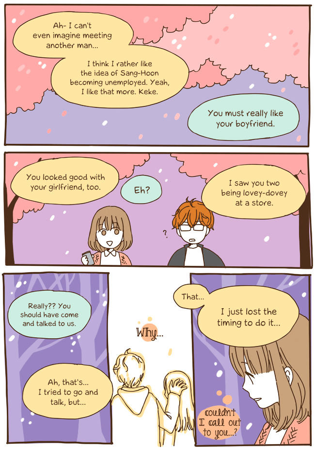 Story of Someone We Know Chapter 53 page 4 - Chapter 53 : Spring + Cherry Blossoms + Beer