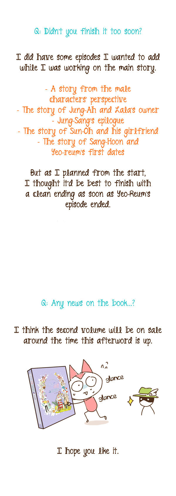 Story of Someone We Know Chapter 60.5 page 5 - Chapter 60.5 : Afterword(end)