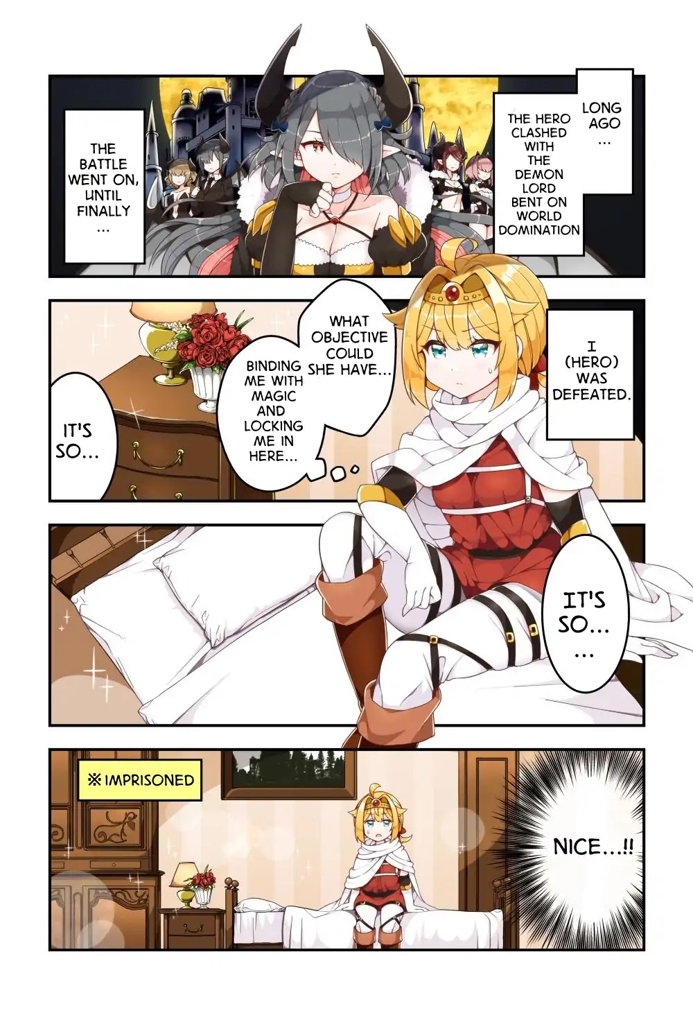 Story of the Demon Lord Who Wants to Yuri-Marry the Hero Chapter 0.5 page 1 - Chapter 0.5: preview pages