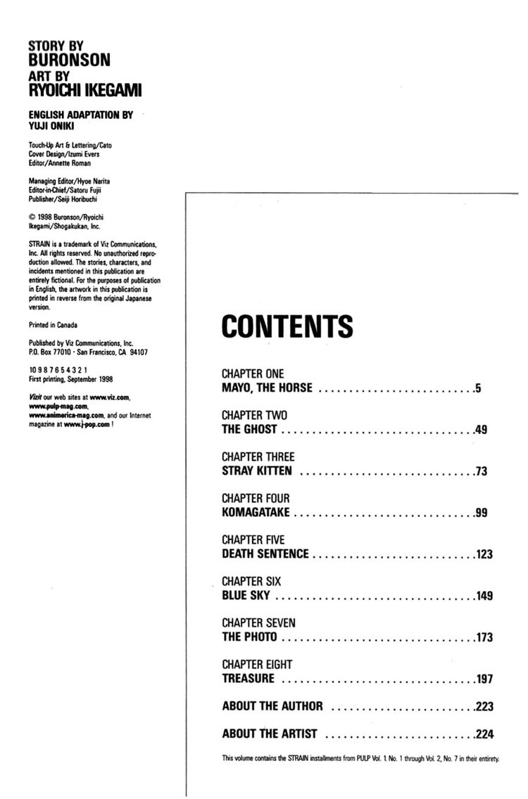 Strain Chapter 1.1 page 6 - Chapter 1.1: Mayo, The Horse (1)