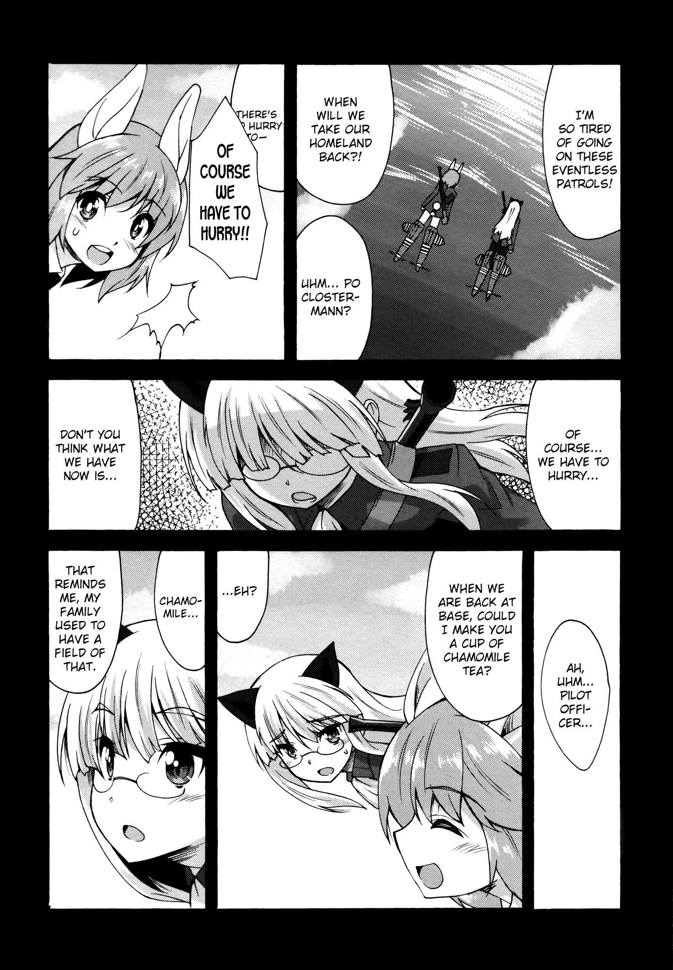 Strike Witches: Katayoku no Majotachi Chapter 9 page 10 - Chapter 9: Chamomile Memories