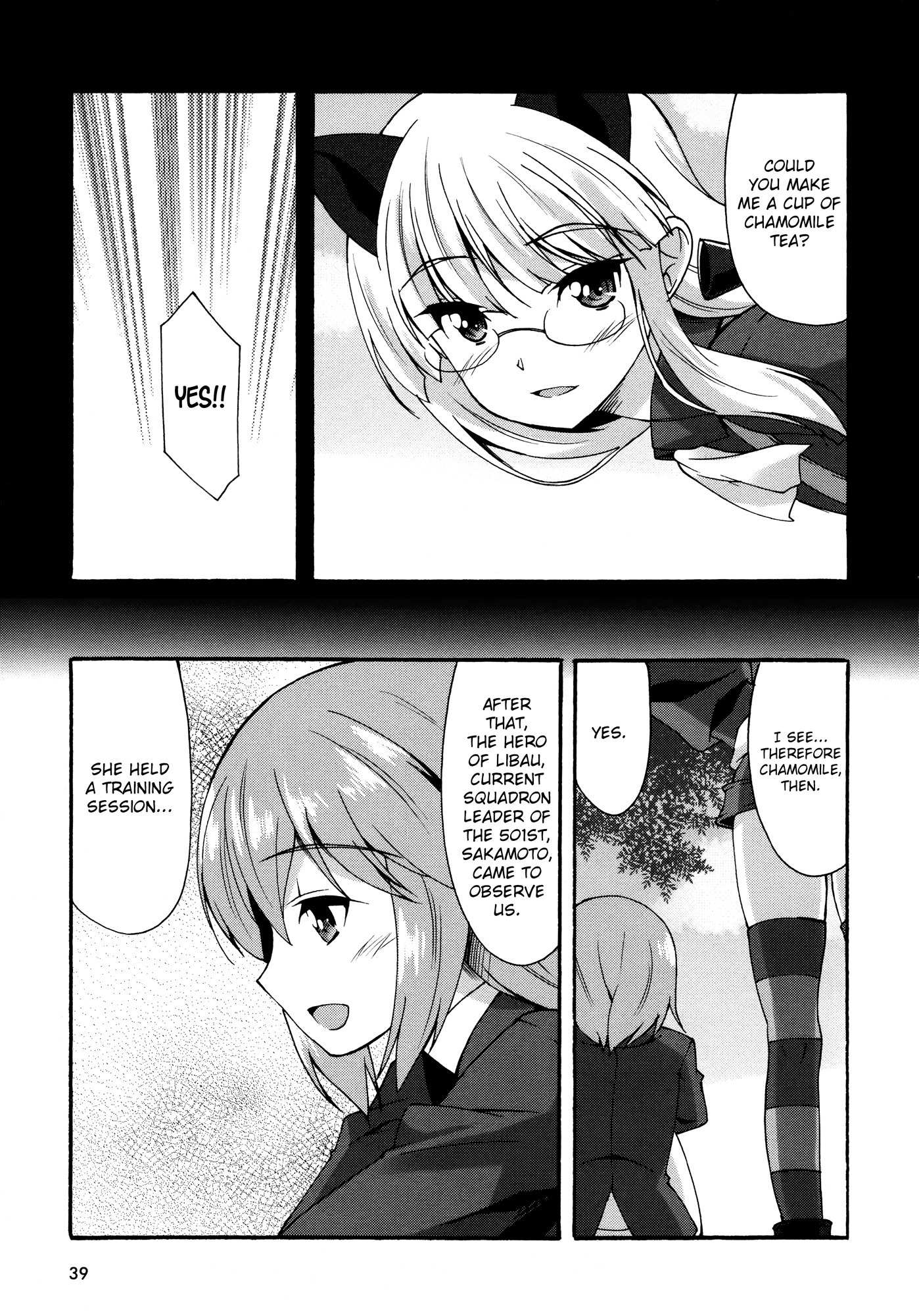 Strike Witches: Katayoku no Majotachi Chapter 9 page 13 - Chapter 9: Chamomile Memories