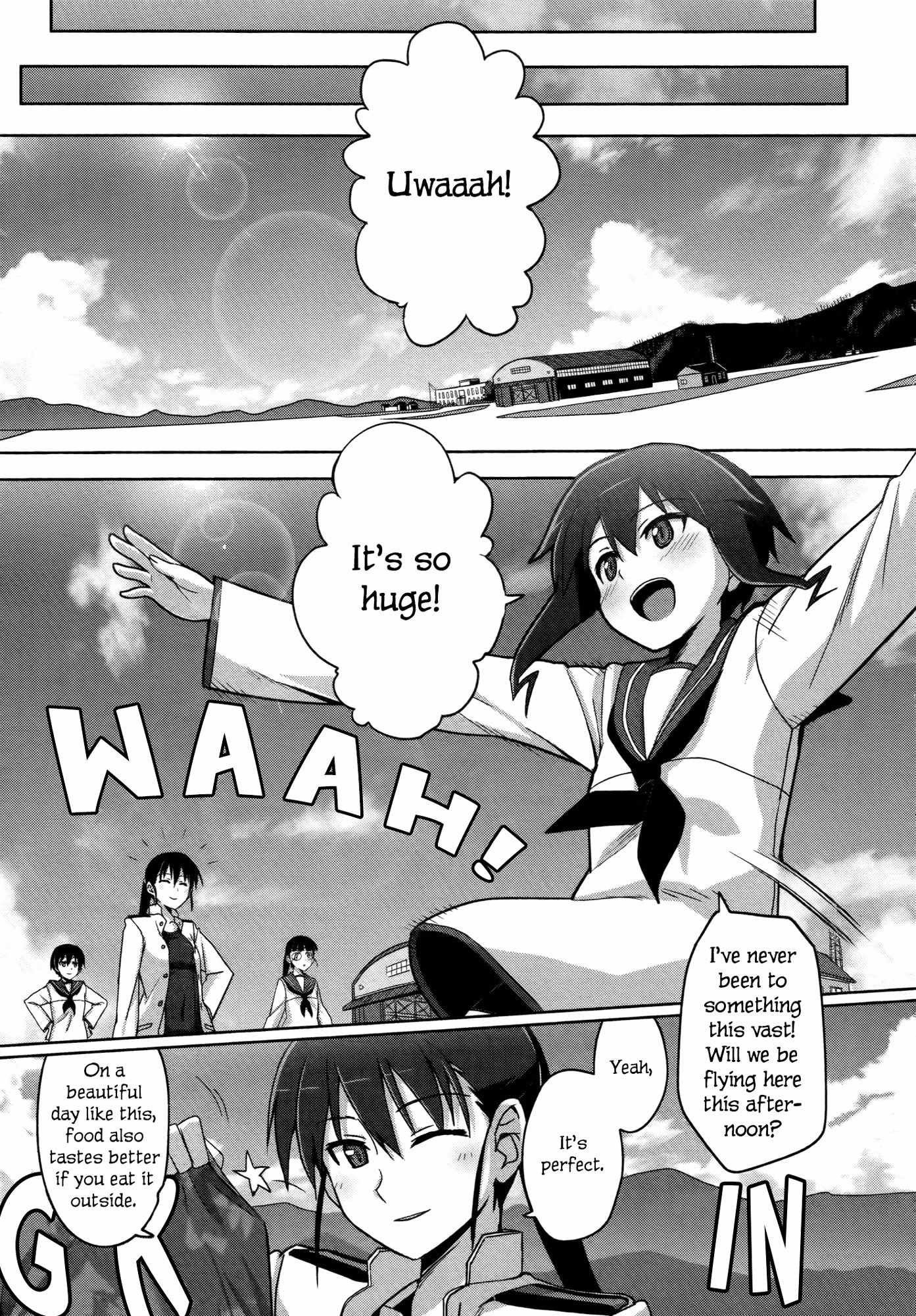 Strike Witches Rei: 1937 Fusou Kaijihen Chapter 1 page 12 - Chapter 1: Oath of the Sky